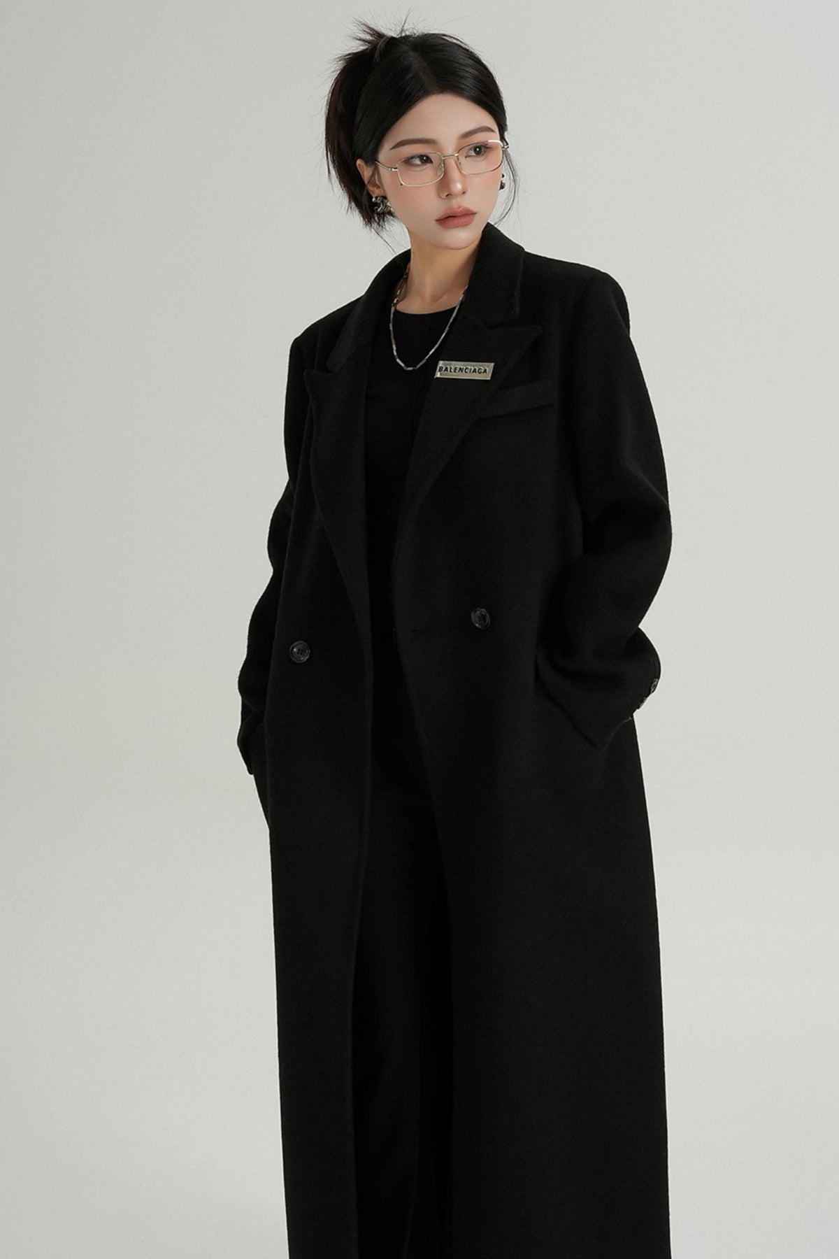 Red Reversible Tweed Coat