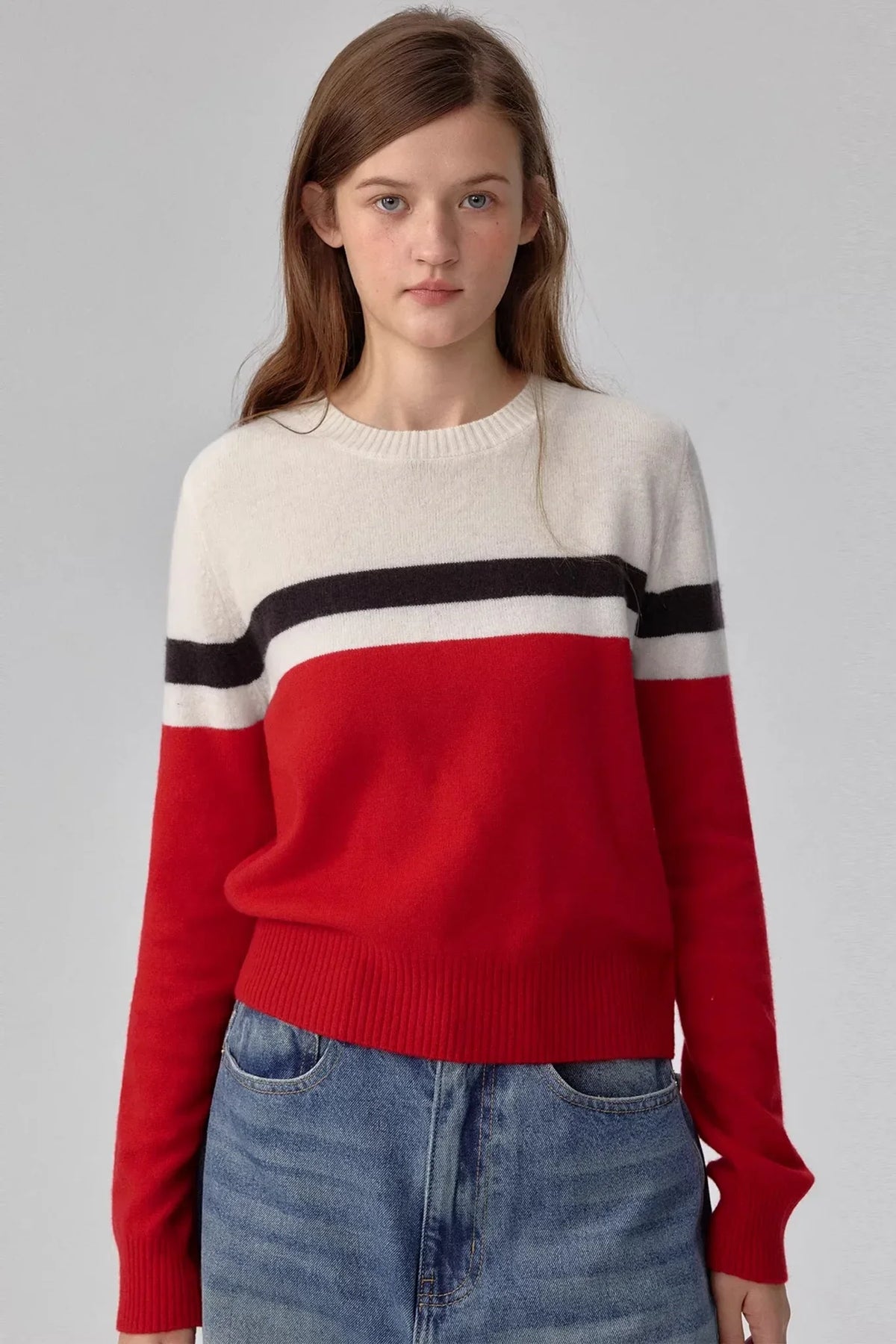 Red Striped Wool Sweater