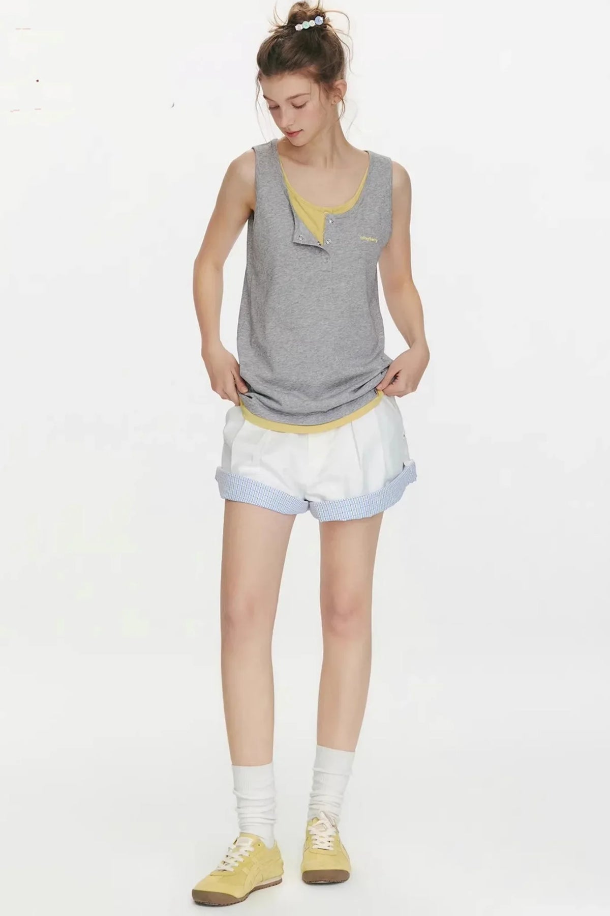 Refreshing Sea Plaid Shorts