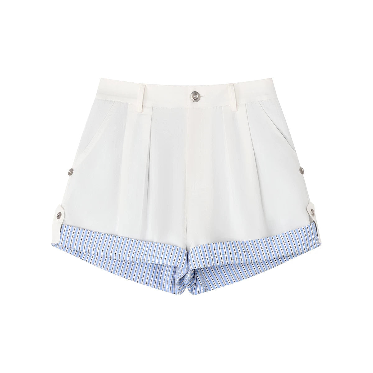 Refreshing Sea Plaid Shorts