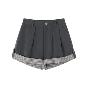 Refreshing Sea Plaid Shorts
