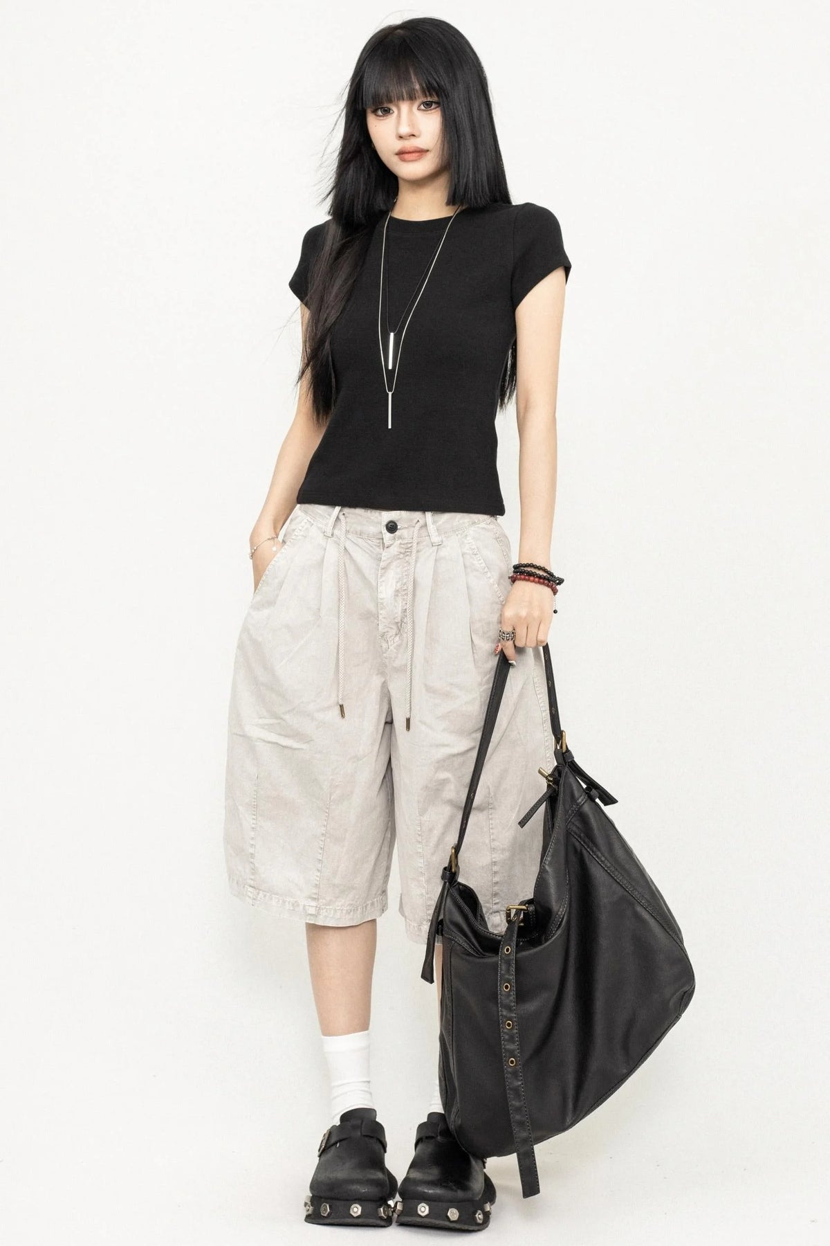 Relax Wide-Leg Shorts