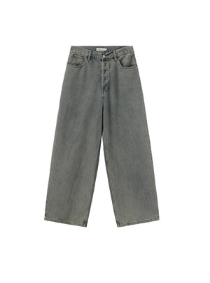 Relaxed Draped Wide-Leg Pants