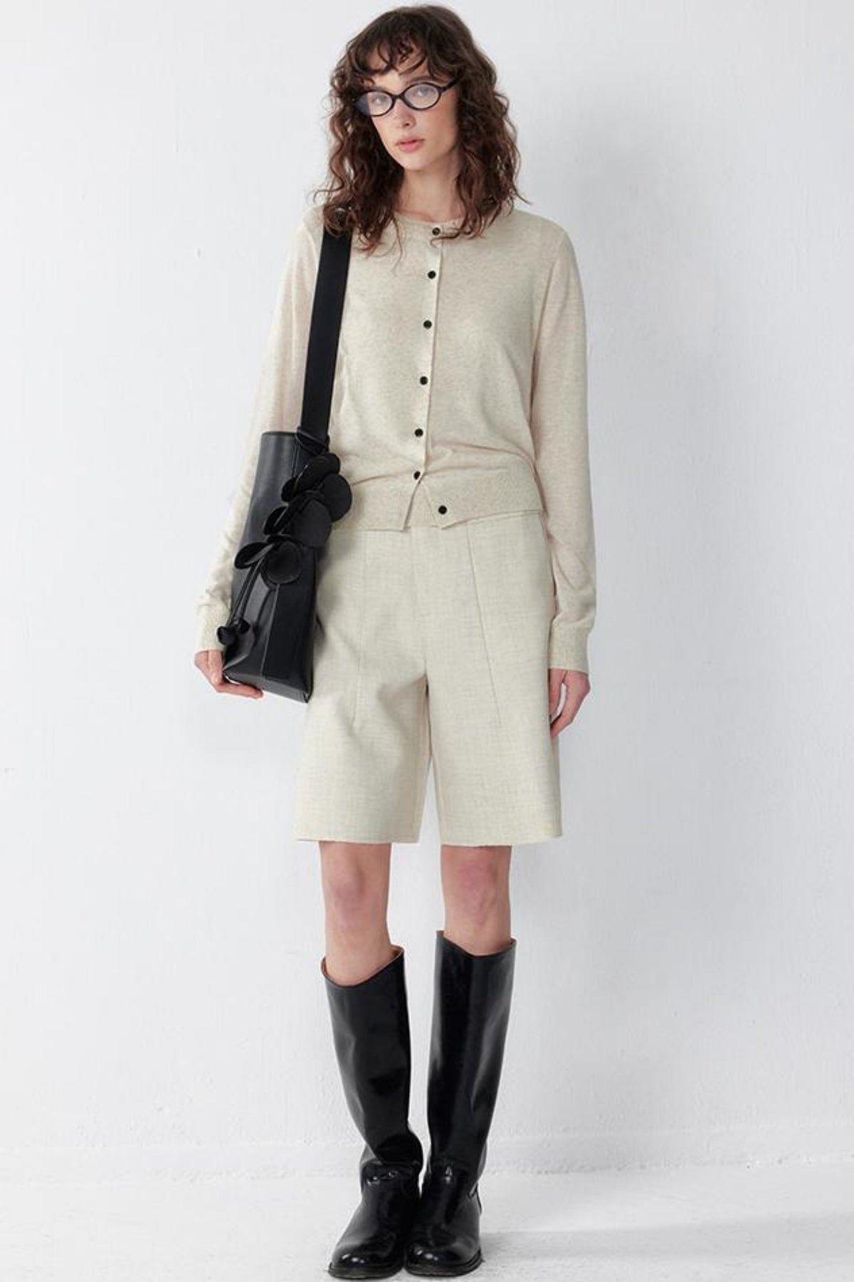Relaxed Spun-Linen Vest Set-Up