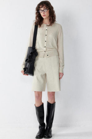 Relaxed Spun-Linen Vest Set-Up