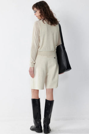 Relaxed Spun-Linen Vest Set-Up