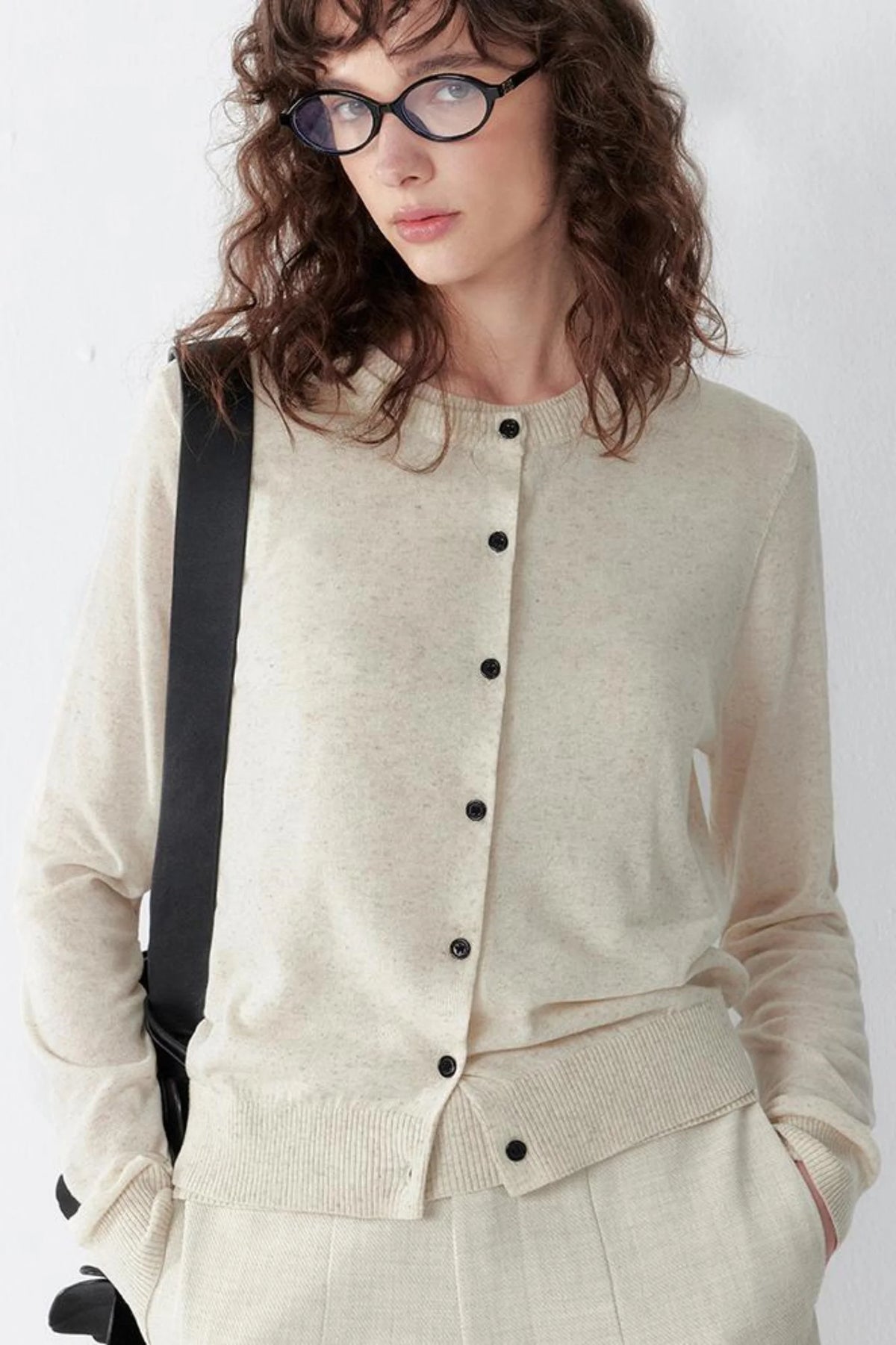 Relaxed Spun-Linen Vest Set-Up