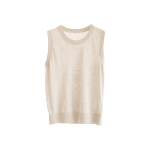 Relaxed Spun-Linen Vest Set-Up