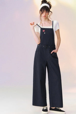 Relaxed Straight-Leg Overalls