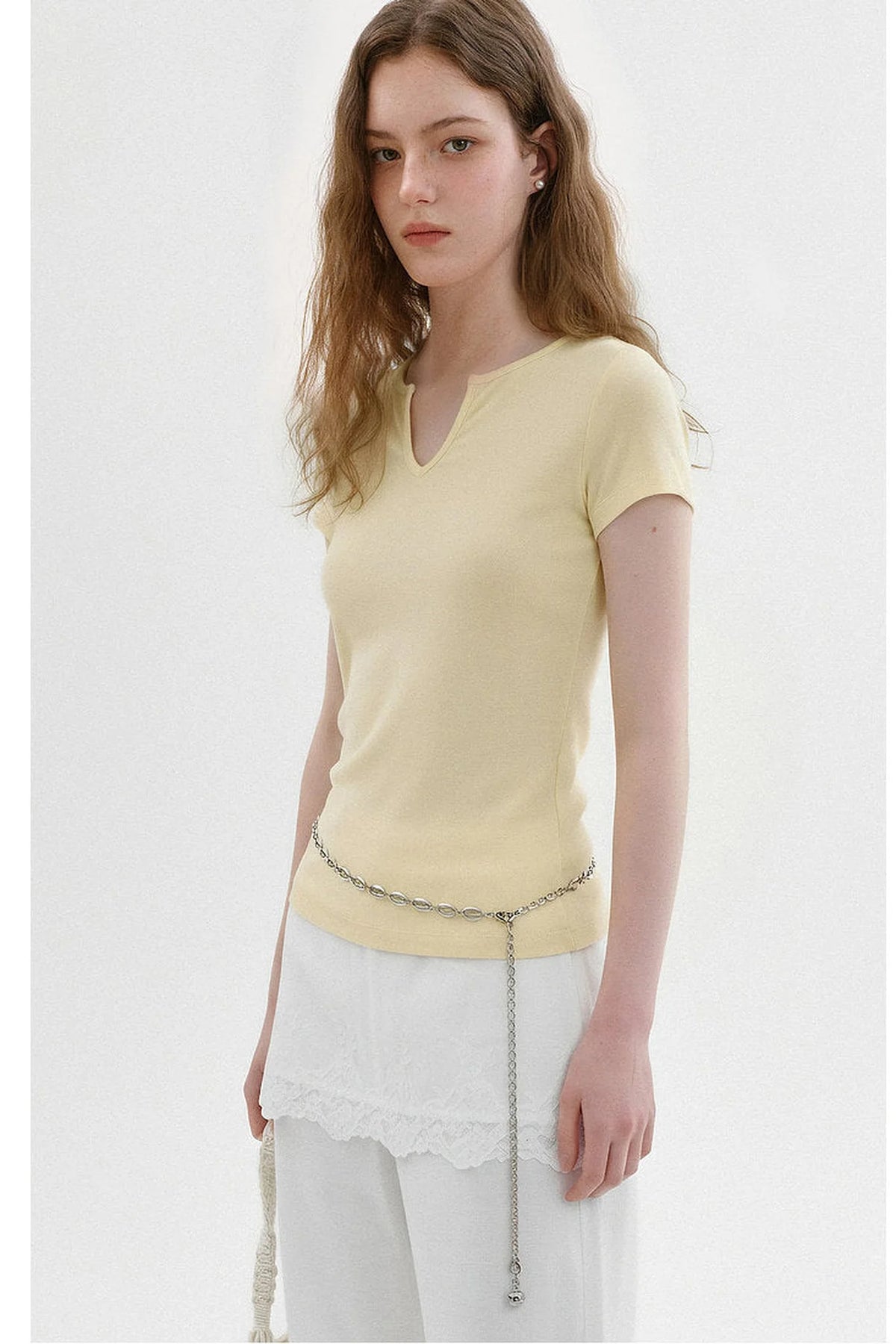 Relaxed V-Neck Summer Top