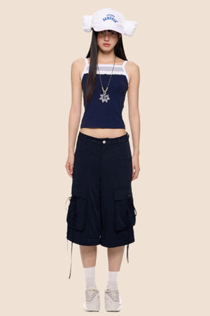 Removable Wide-Leg Slacks