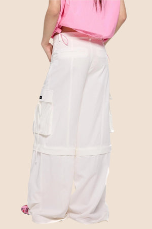 Removable Wide-Leg Slacks