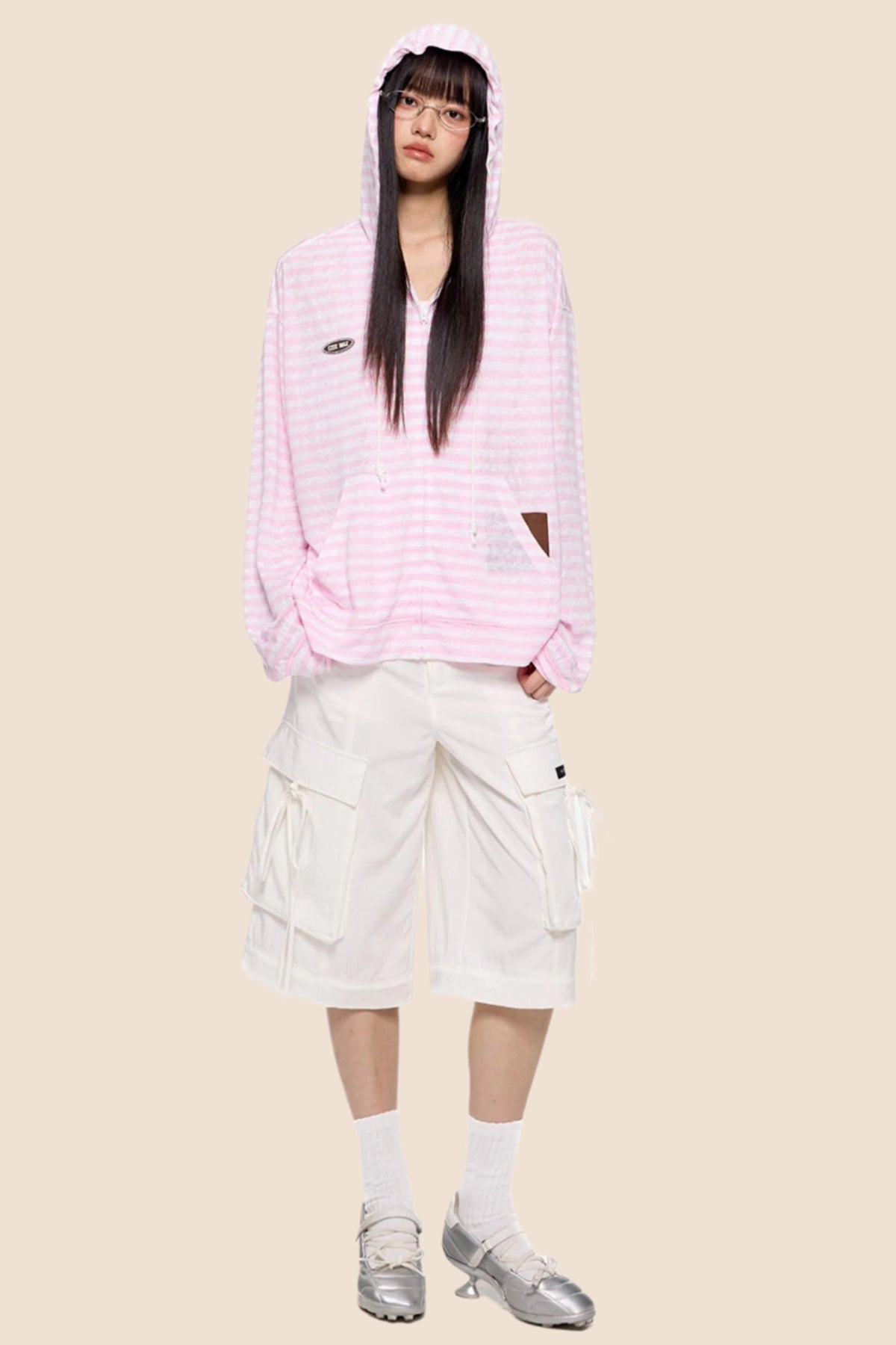 Removable Wide-Leg Slacks