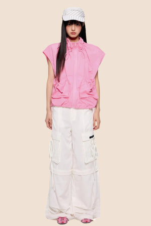 Removable Wide-Leg Slacks