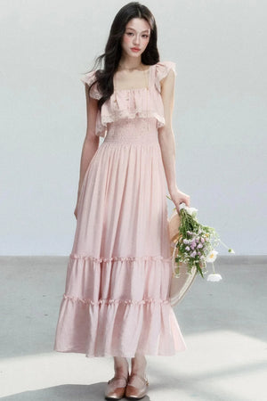 Resort Style Lace Patchwork Dress