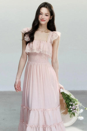 Resort Style Lace Patchwork Dress
