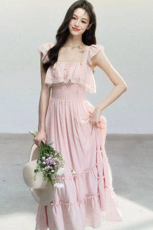 Resort Style Lace Patchwork Dress