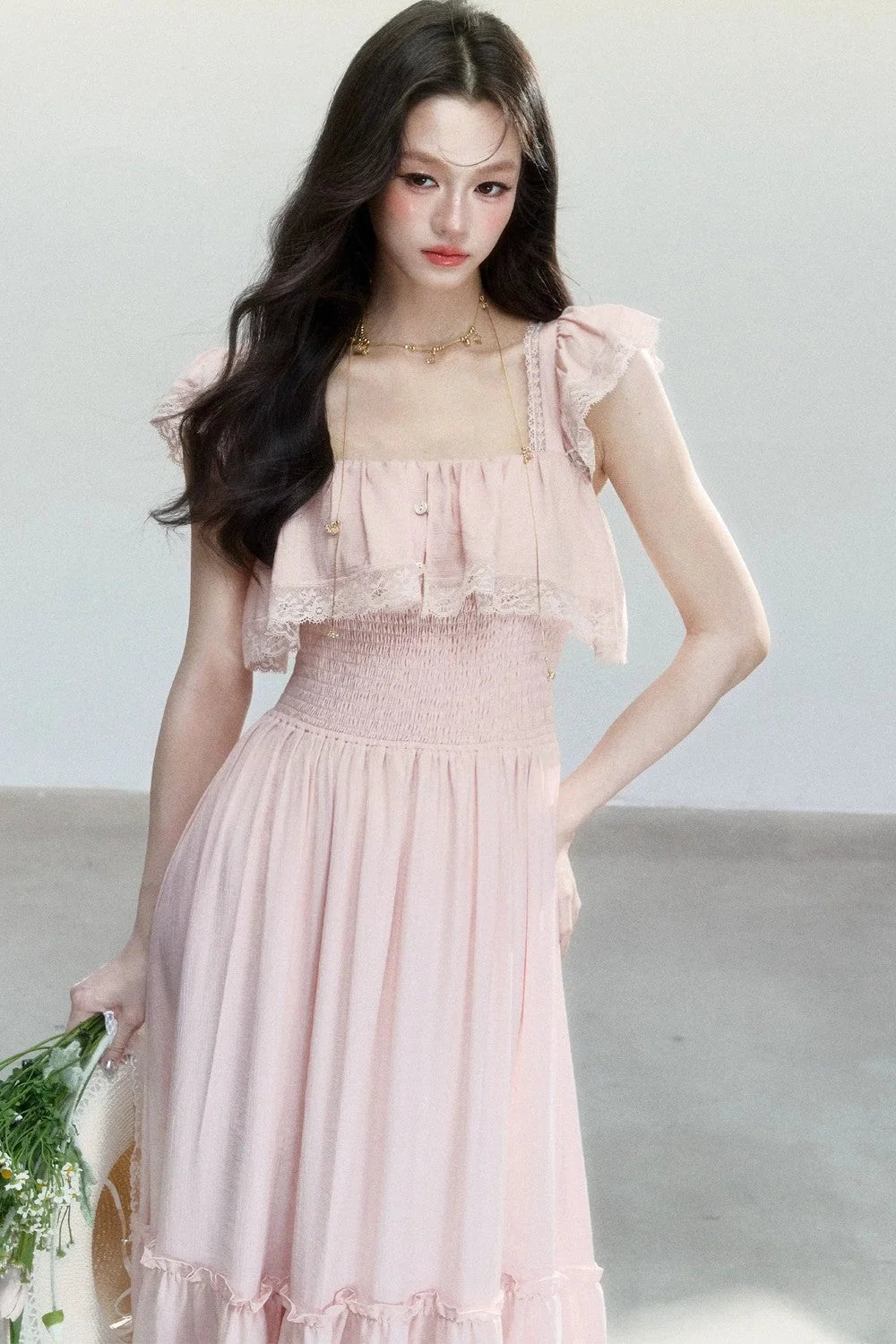 Resort Style Lace Patchwork Dress