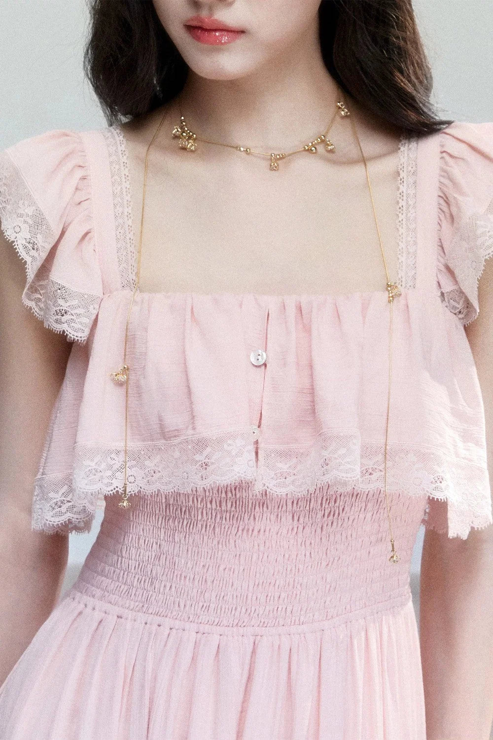 Resort Style Lace Patchwork Dress