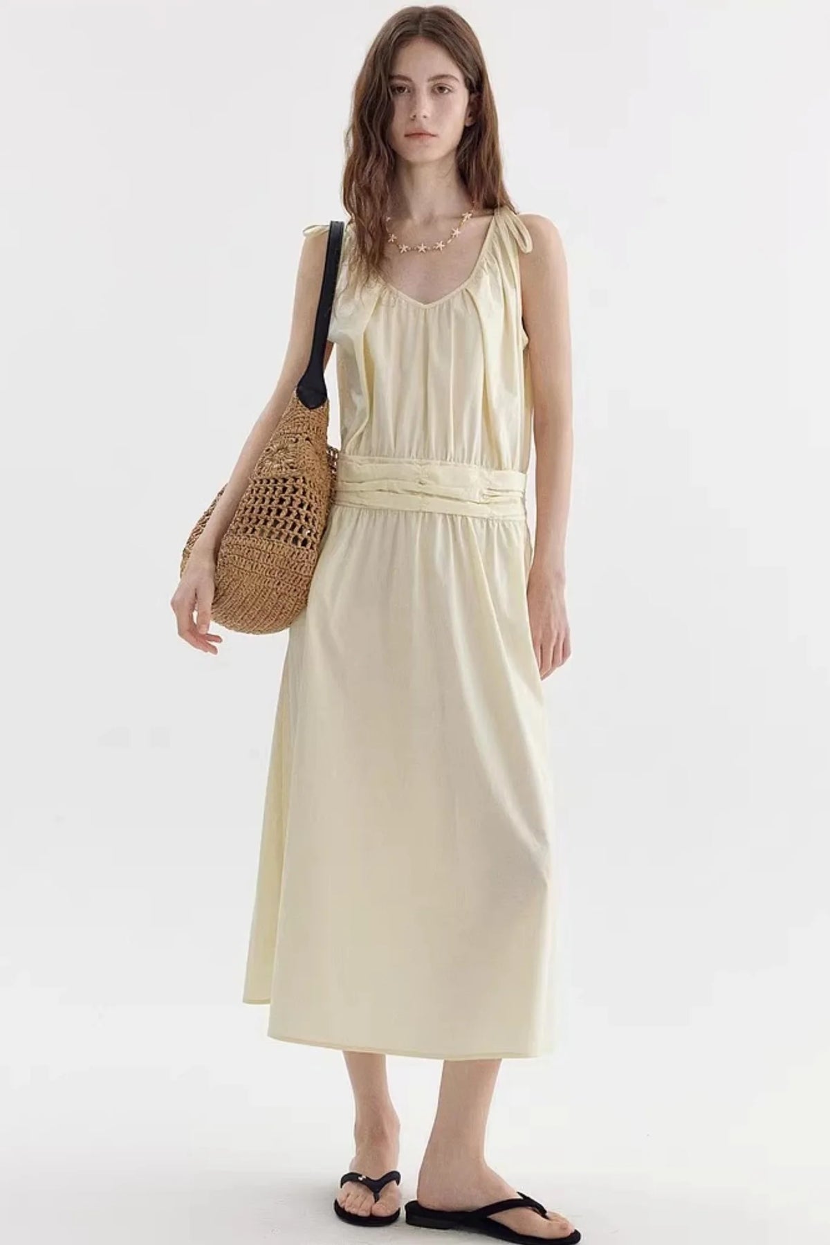 Resort V-Neck Long Dress
