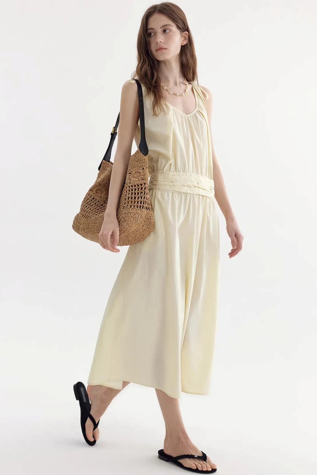 Resort V-Neck Long Dress