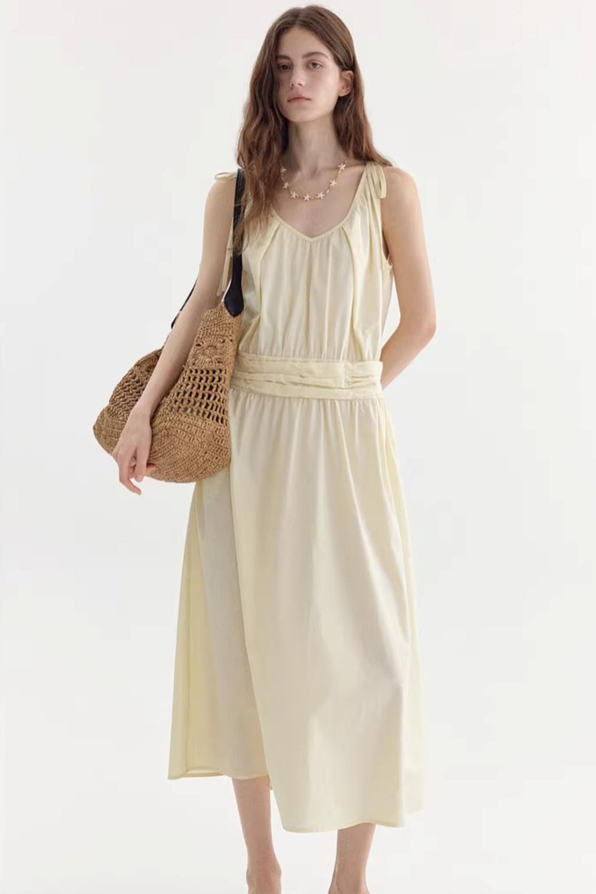 Resort V-Neck Long Dress