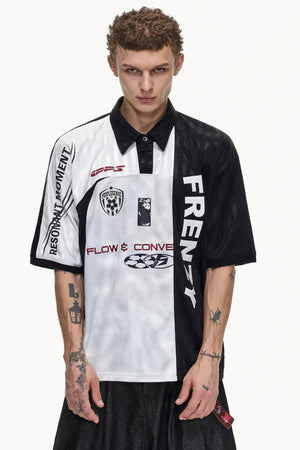 Restructured Jersey Polo T-Shirt