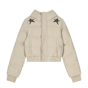 Retro Black Hooded Jacket