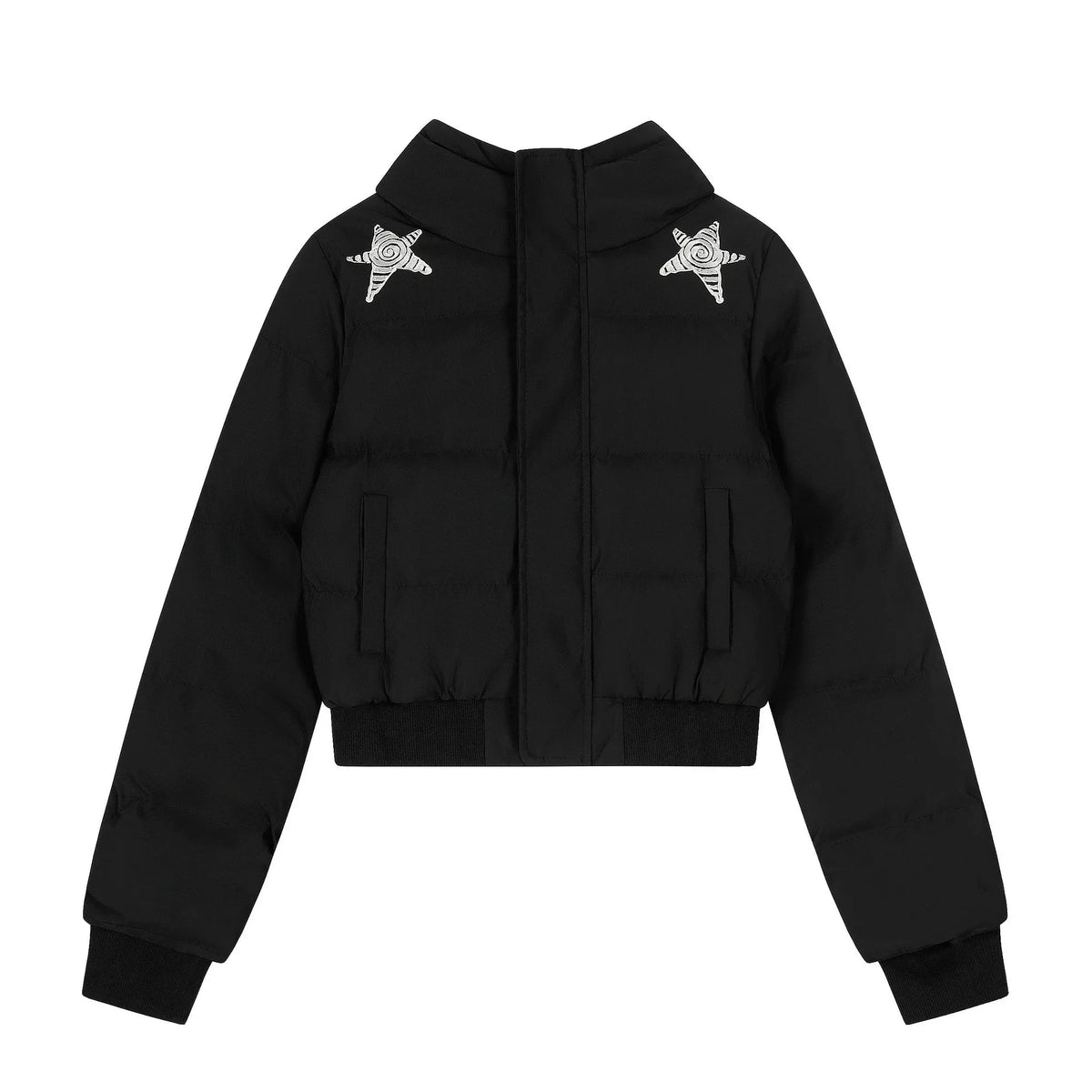 Retro Black Hooded Jacket
