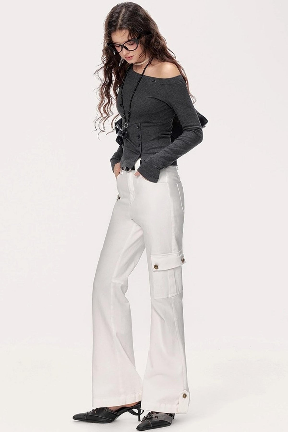 Retro Bootcut Cargo Pants