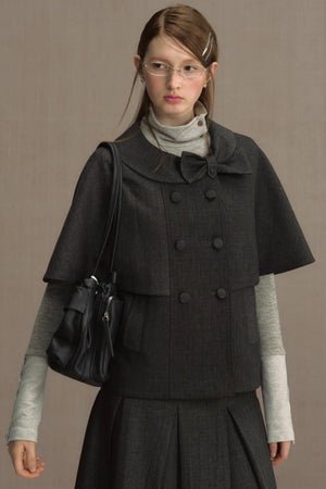 Retro Cape Vest Shawl Jacket Set-Up