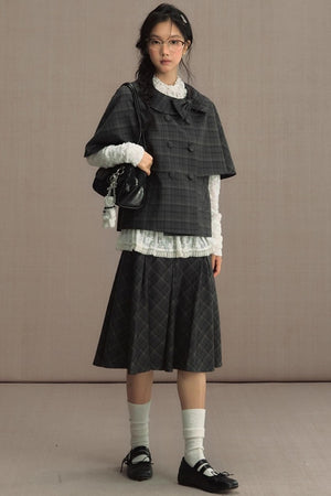 Retro Cape Vest Shawl Jacket Set-Up