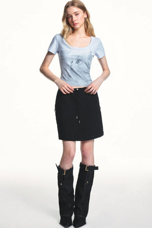 Retro Cat Lyocell Top