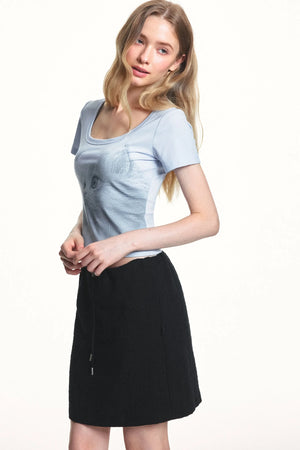 Retro Cat Lyocell Top