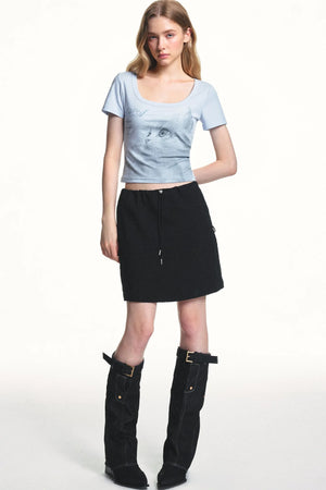Retro Cat Lyocell Top