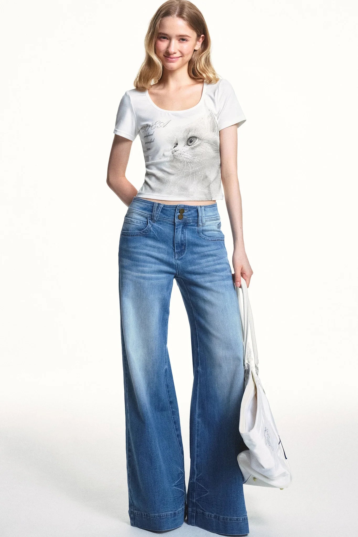 Retro Cat Lyocell Top