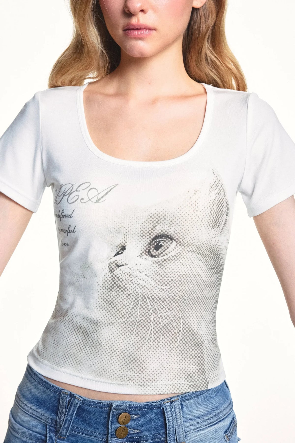 Retro Cat Lyocell Top