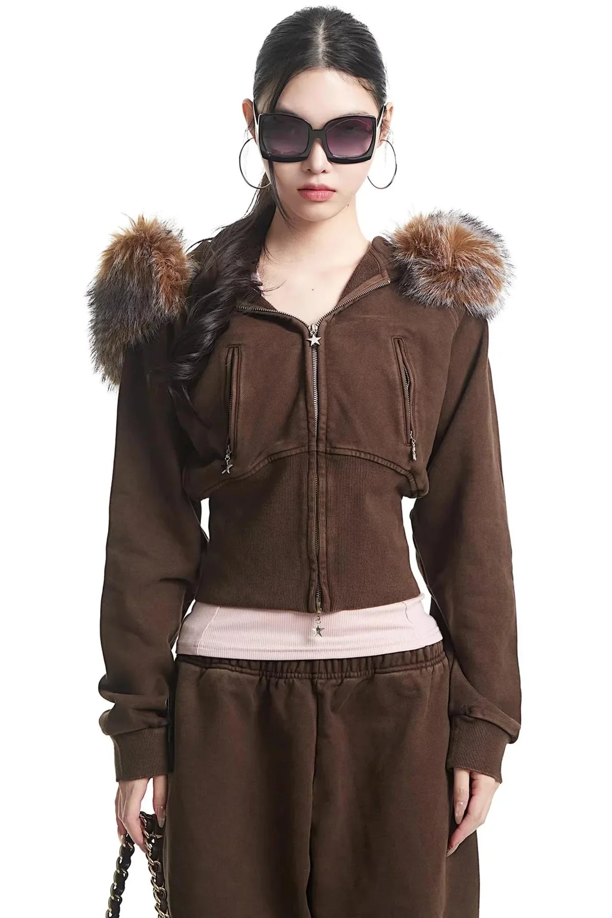 Retro Coffee Hooded Top Set-Up