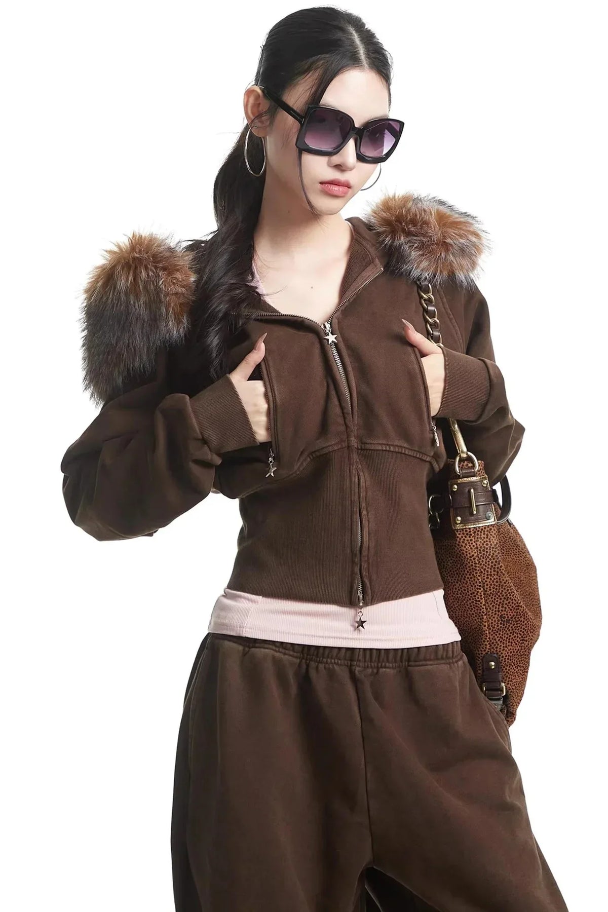 Retro Coffee Hooded Top Set-Up