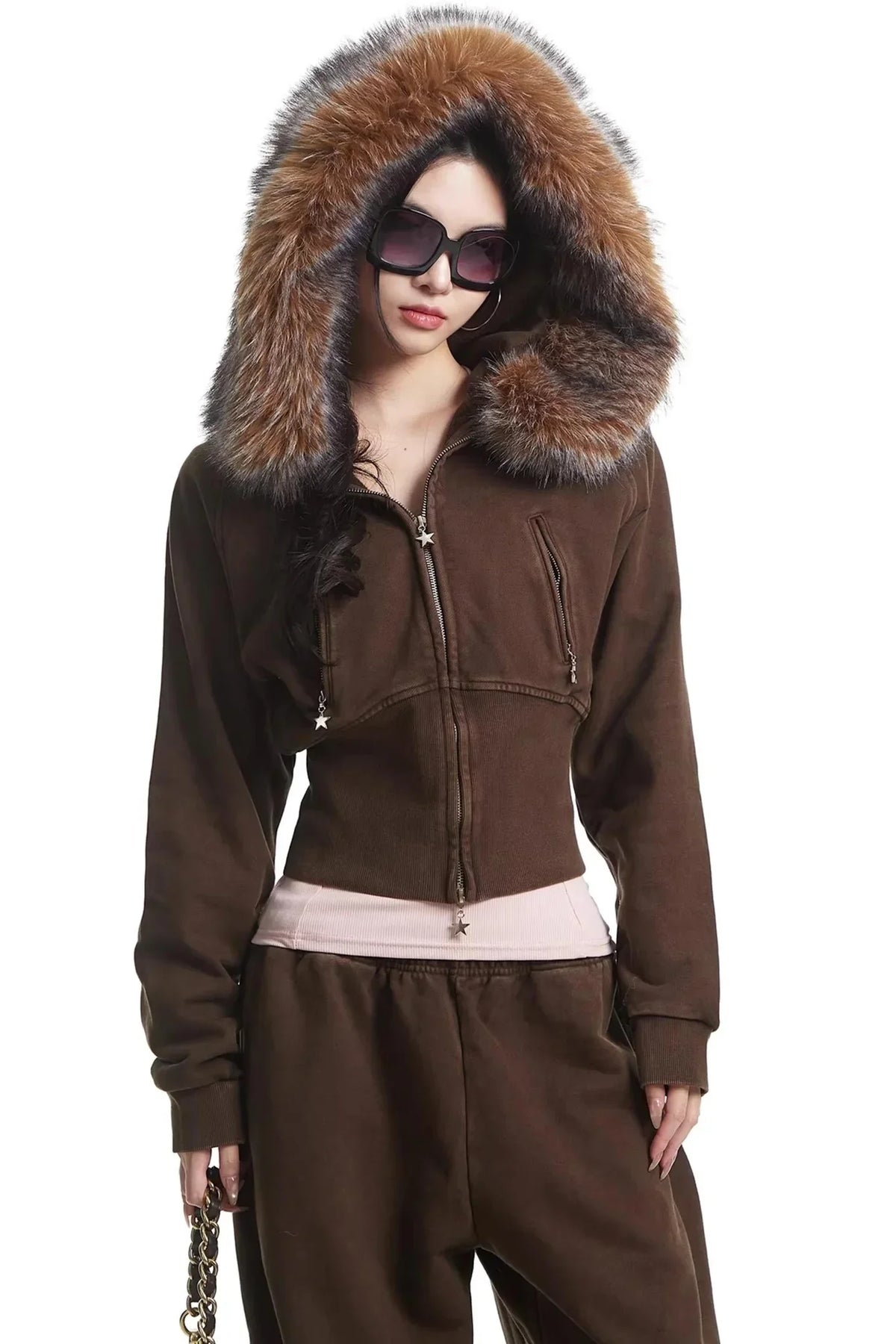 Retro Coffee Hooded Top Set-Up