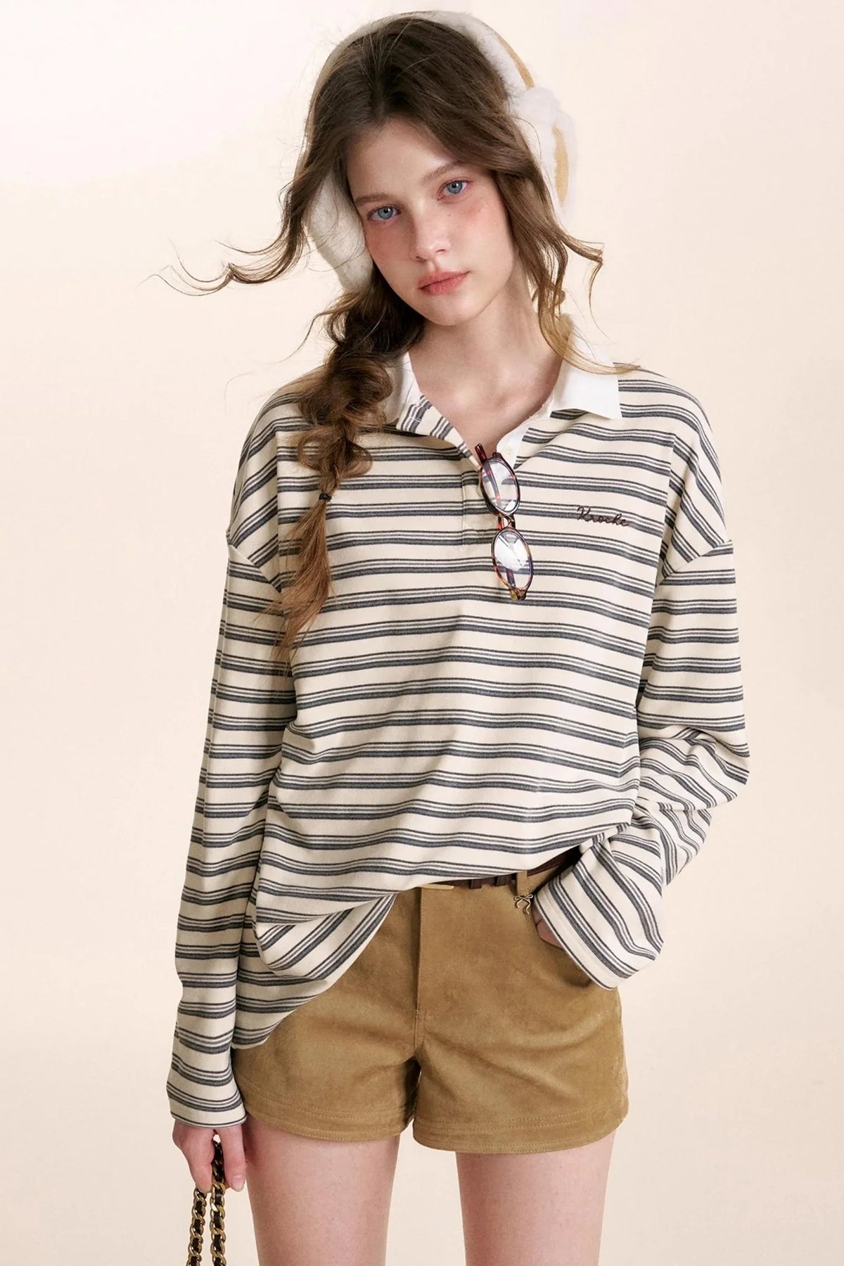 Retro Color-Blocked Polo T-Shirt