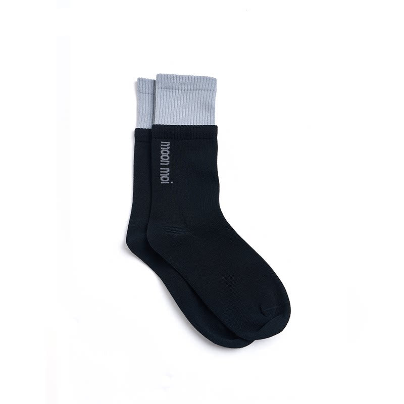 Retro Color-Blocked Stripe Socks