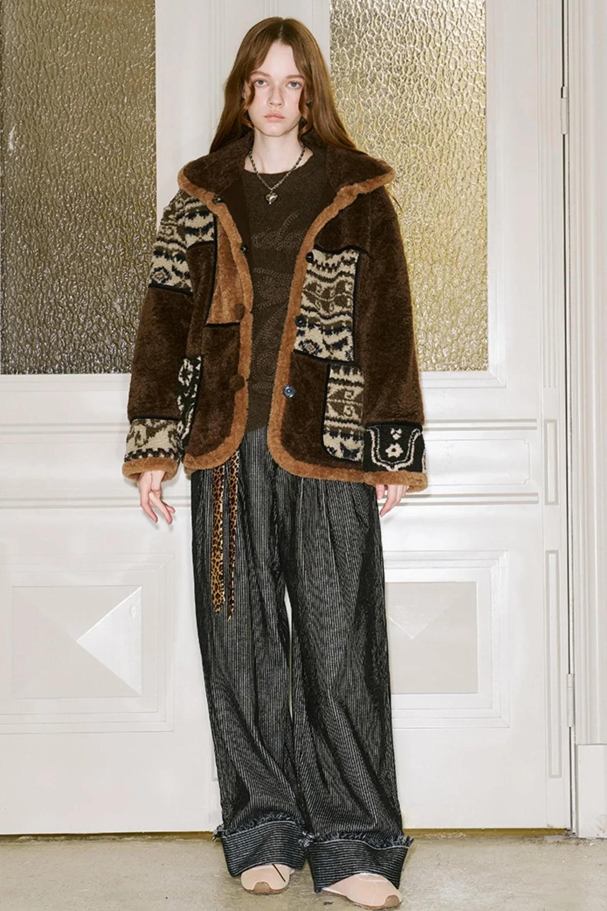 Retro Corduroy Straight-Leg Loose Fit Pants
