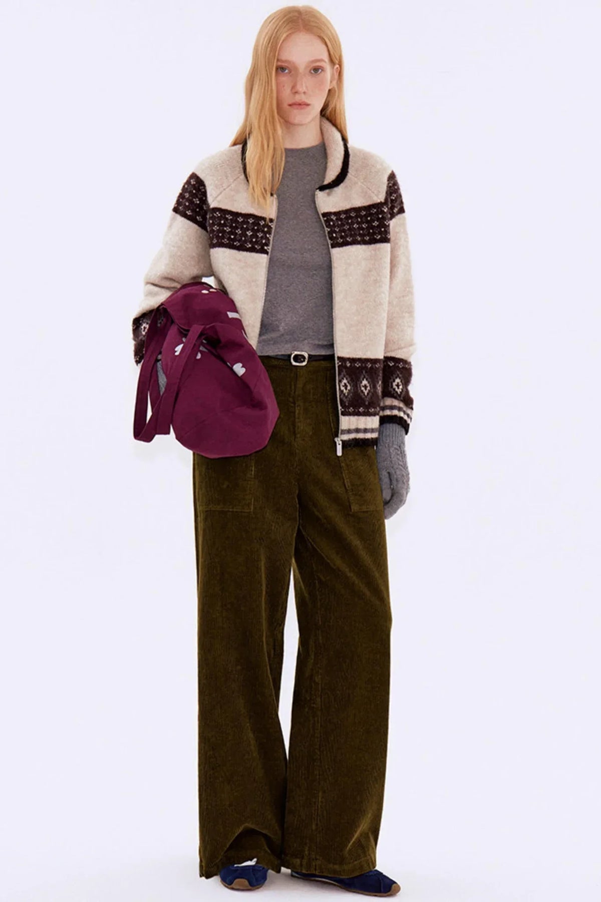 Retro Corduroy Workwear Pants