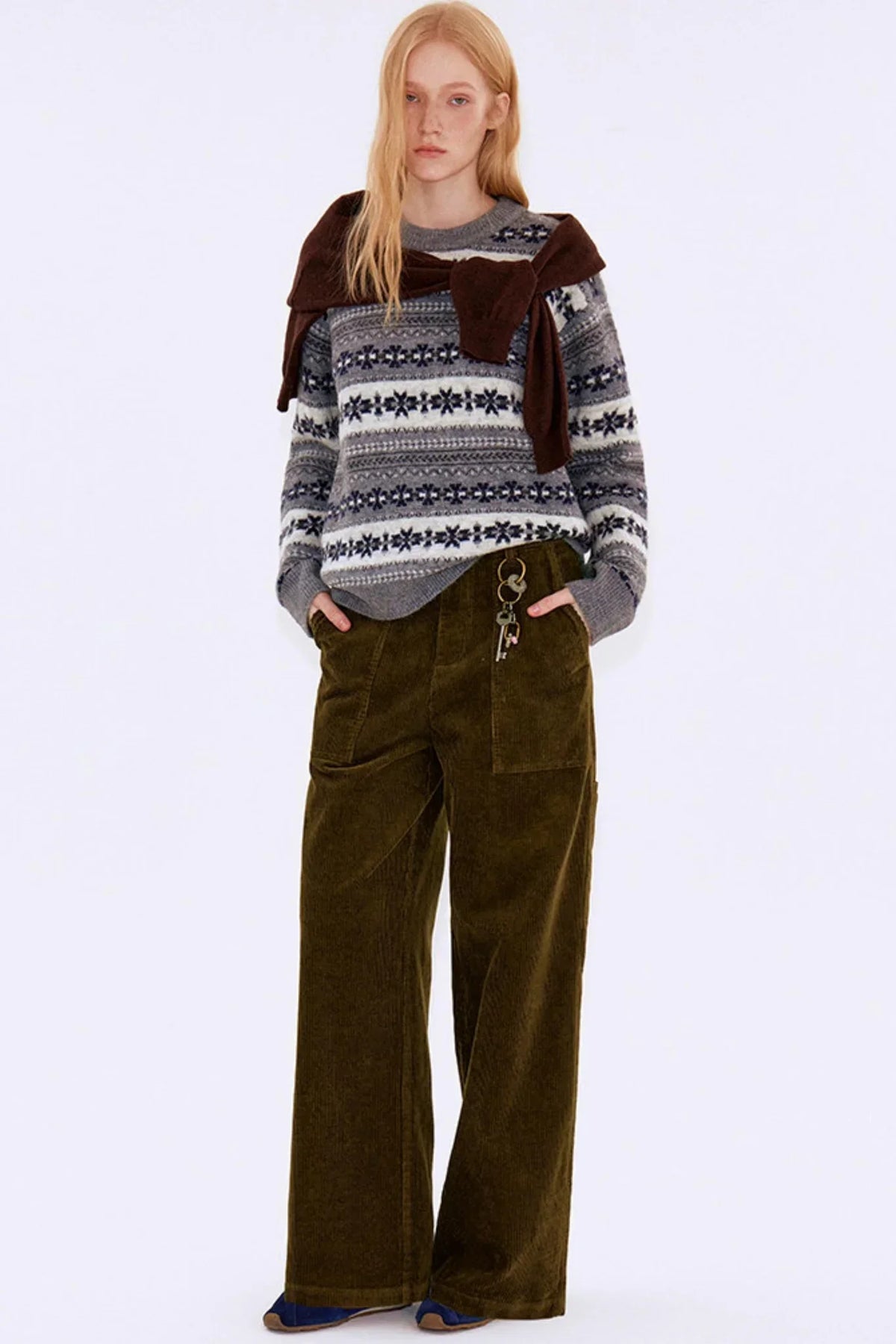 Retro Corduroy Workwear Pants