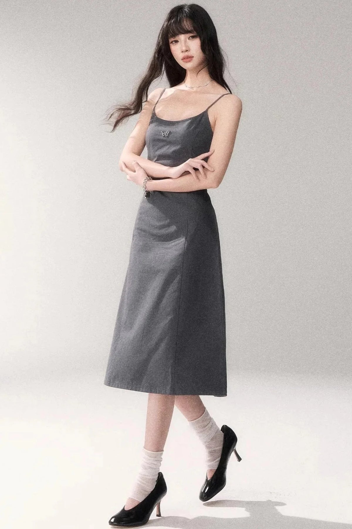 Retro Cotton A-Line Dress