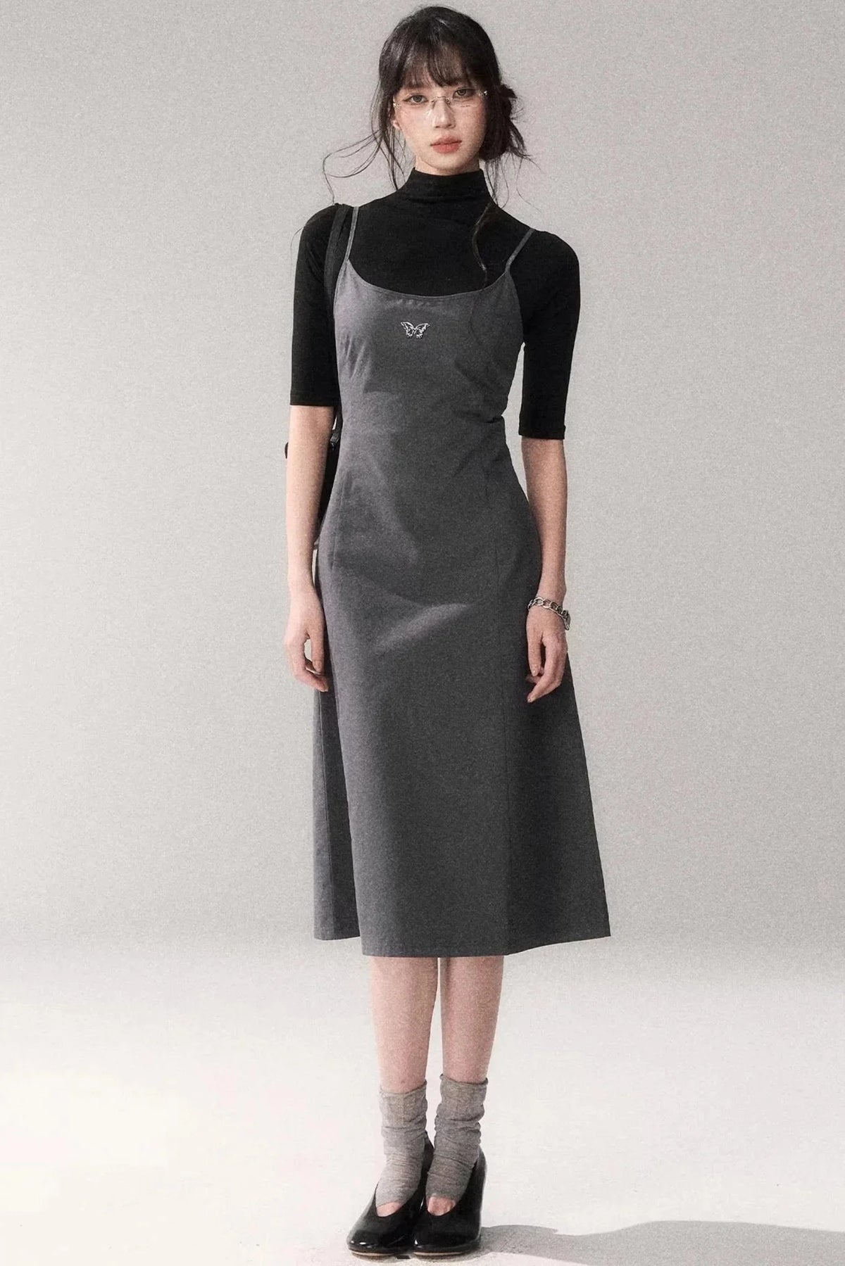 Retro Cotton A-Line Dress