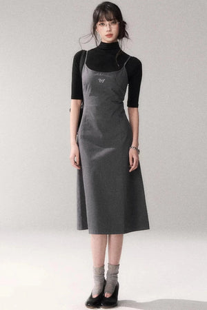 Retro Cotton A-Line Dress