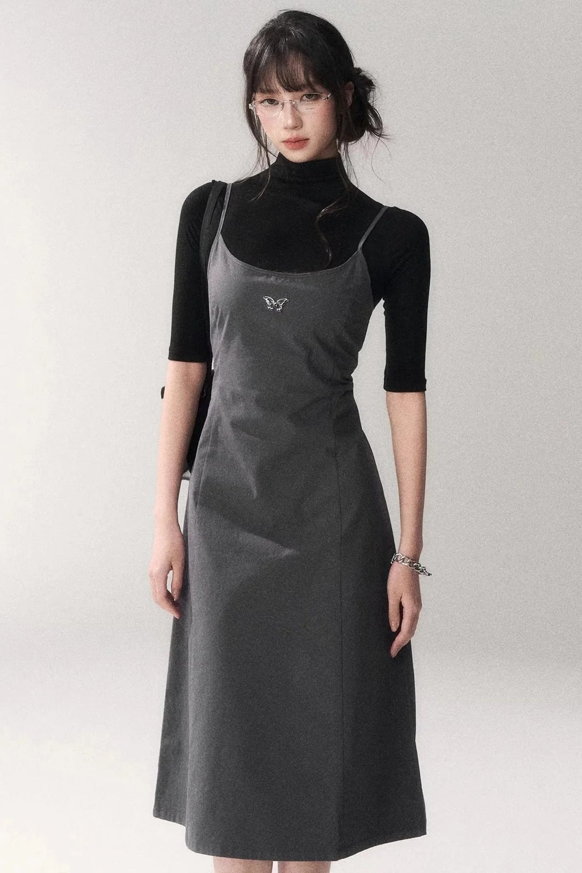 Retro Cotton A-Line Dress