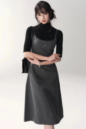 Retro Cotton A-Line Dress
